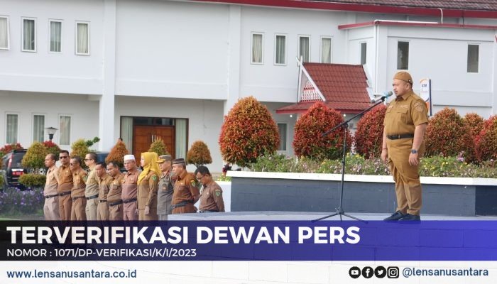Bupati Tapsel Sampaikan Kabar Gembira Saat Pimpin Apel Pagi Gabungan
