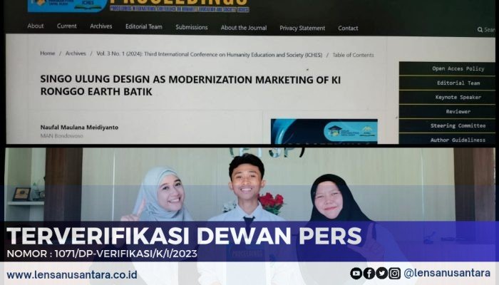 Bikin Bangga! Artikel Ilmiah Karya Siswa MAN Bondowoso Masuk Prosiding Konferensi Internasional