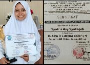 Siswi MAN Bondowoso Raih Juara Tiga Lomba Menulis Cerpen se-Jawa dan Bali