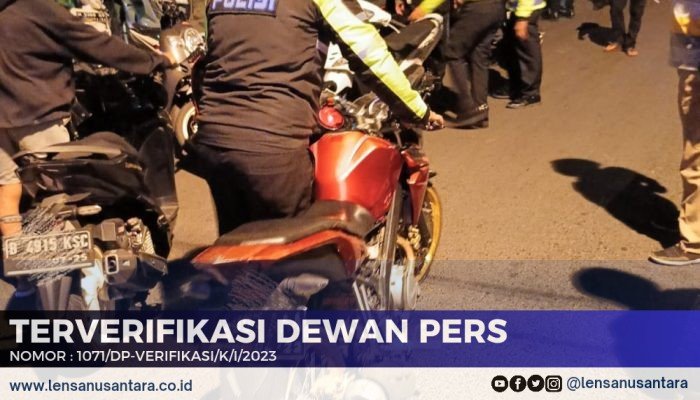 33 Motor dan Pengendaranya Digiring Jalan Kaki ke Mapolres Pamekasan
