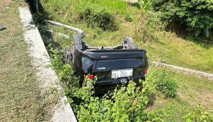 Nahas..!! Mobil Rombongan Takziah Terjun di Maospati Magetan