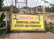 Jembatan Gantung Sawah Kuansing Mulai Perbaikan