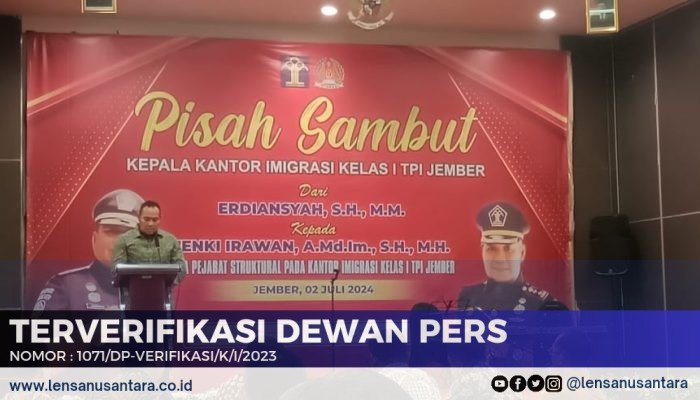 Pisah Sambut Kepala Imigrasi Kelas I TPI Jember, Henki Irawan Gantikan Erdiansyah