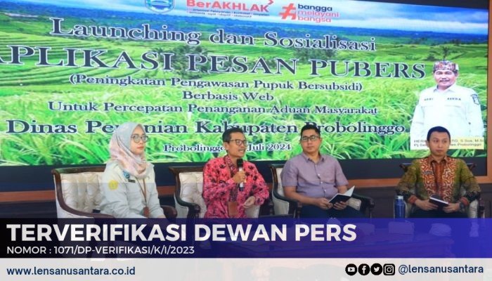 Dinas Pertanian Probolinggo Sosialisasikan Aplikasi Pesan Pubers