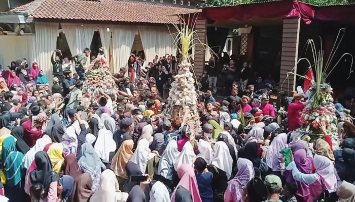 Ribuan Warga Gumelem Kulon Banjarnegara, Rebutan Gunungan Dalam Sadran Suran Sunan Geseng