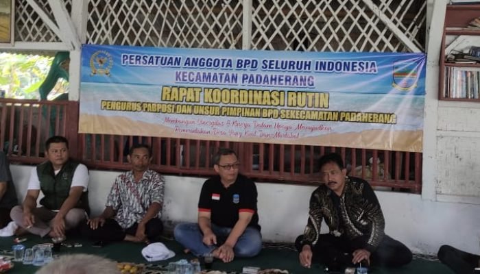 Rakor PABPDSI dan Unsur Pimpinan BPD Se Kecamatan Padaherang Pangandaran