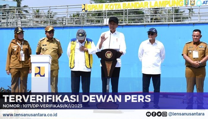 Presiden Jokowi Resmikan SPAM Kota Bandar Lampung, Akses Air Bersih untuk 60 Ribu Rumah Tangga