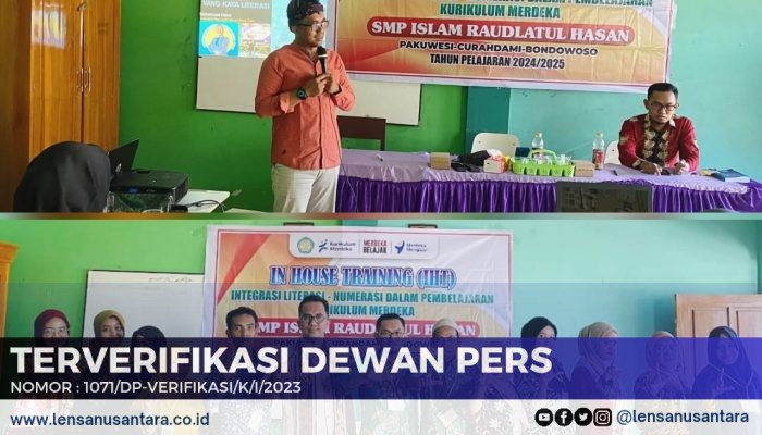 SMP Islam Raudlatul Hasan Bondowoso Gelar IHT Pembelajaran Integrasi Literasi Numerasi