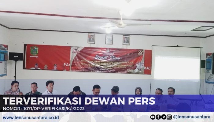 PPK Gelar Rapat Pleno Terbuka, Rekapitulasi DPHP Kecamatan Mandiraja Banjarnegara 61.665