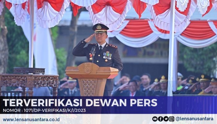 Kapolres Jepara Jadi Irup Upacara Penurunan Bendera Merah Putih di Lapangan Tahunan