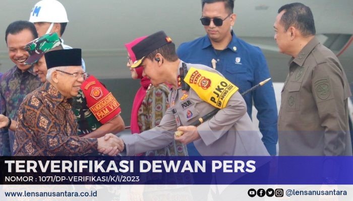 Kapolda Bali Sambut Kedatangan Wapres Ma’ruf Amin di Bandara I Gusti Ngurah Rai