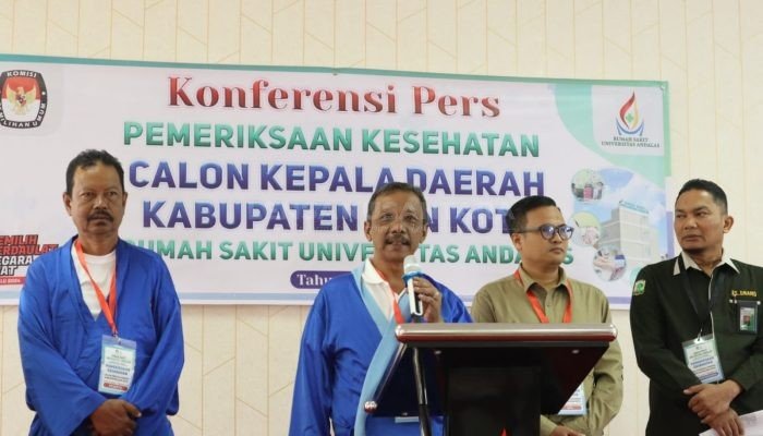 Maju Pilkada Pasaman 2024, Pasangan MODE Lakukan Pemeriksaan Kesehatan di RS UNAND Padang