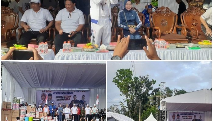 Puluhan Ribu Masyarakat Hadiri Deklarasi Cagub-Cawagub Kalteng Agustiar-Edy dan Cabup-Cawabup Kobar Rahmat-Eko
