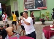 Nobar Derby Persijap Jepara vs Persiku Kudus di Halaman Makodim 0719 Jepara
