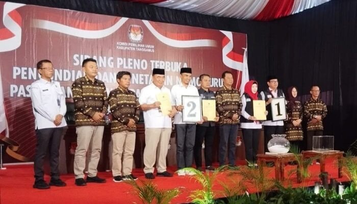 KPU Tanggamus Tetapkan Dua Paslon Bupati dan Wakil Bupati