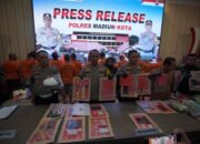Polres Madiun Kota Sita 38,4 Gram Sabu dan 25 Butir Ekstasi dari 12 Tersangka