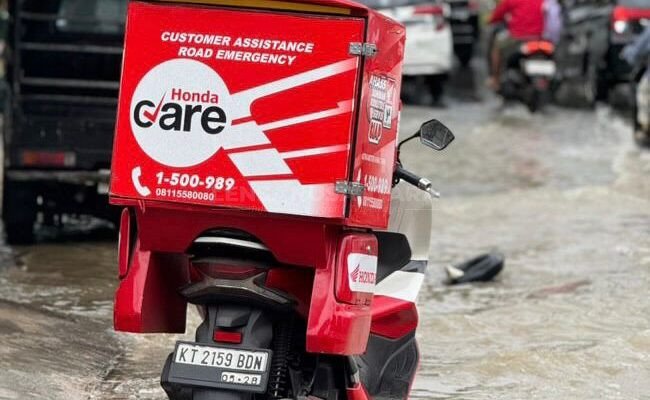 Motor Mogok Akibat Hujan Deras Landa Kota Tepian? Layanan Honda Care Solusinya