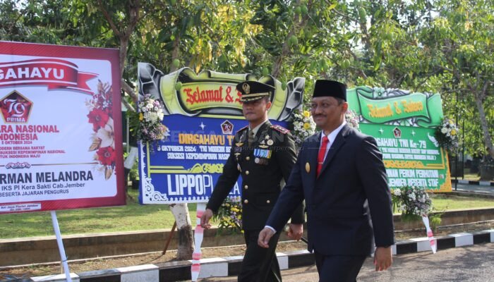 Pjs Bupati Jember Hadiri Upacara HUT ke-79 TNI