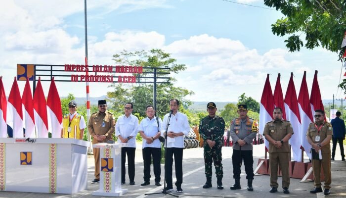 Presiden Jokowi Resmikan 24 Ruas Jalan di Provinsi Aceh