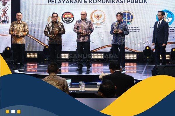 Berhasil Menciptakan Ekosistem Komunikasi, Kementerian ATR/BPN Terima Penghargaan Pelayanan dan Komunikasi Publik dari iNews TV