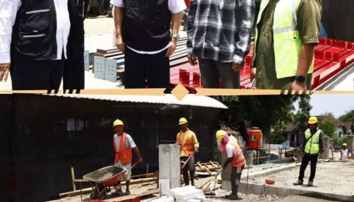 Pastikan Progres Sesuai Target, Pjs Bupati Blitar Tinjau Pembangunan Pasar Nglegok