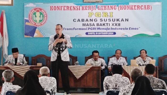 Konkercab Masa Bakti XXII PGRI Susukan Banjarnegara, Anggota Diminta Jaga Netralitas di Pilkada