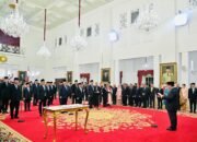 Presiden Prabowo Lantik Para Menteri Kabinet Merah Putih Periode 2024-2029 di Istana Negara