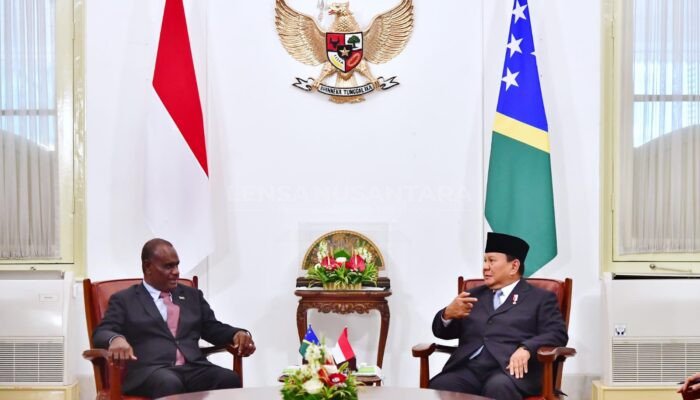Presiden Prabowo Terima Kunjungan PM Kepulauan Solomon dan PM Timor Leste di Istana Merdeka