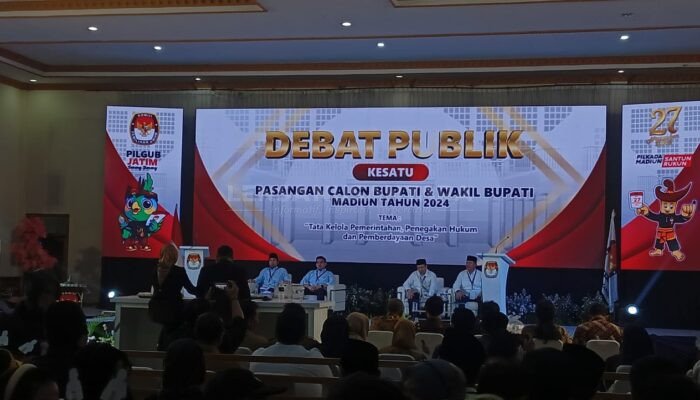 Debat Perdana Calon Bupati dan Wakil Bupati Madiun: Pasangan Harmonis Paparkan Visi Misi