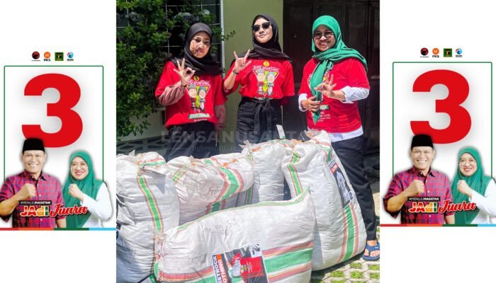 IKA PMII Unesa Sumbang 5.000 Kaos Bentuk Dukungan Penuh Paslon Sujatno-Ida di Pilkada Magetan