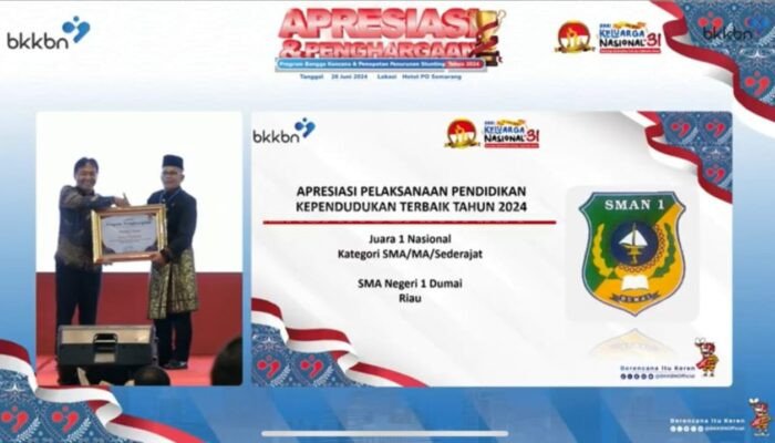 SMAN I Dumai Raih Dua Kali Juara I Tingkat Nasional