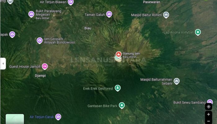 Kawah Ijen Ternyata Berada di Tepian Kaldera Ijen Purba Bondowoso