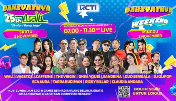 Special 25 Tahun Wali, Dahsyatnya Weekend Datang ke Alun-alun Kota Depok di GDC