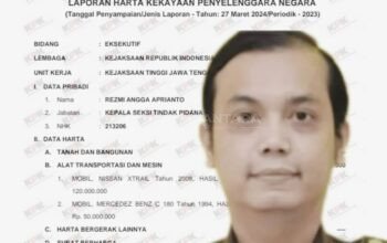 Laporan Kekayaan Kasi PB3R Kejaksaan Negeri Kabupaten Blora