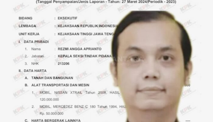 Terjerat Dugaan Penyalahgunaan Narkoba Jenis Sabu, Berikut Total Kekayaan Angga Aprianto Eks Kasi Pidsus Kejari Banjarnegara