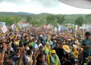 Ribuan Massa IMS-ADIL dan AM-SAH Padati Lapangan Desa Wailegi