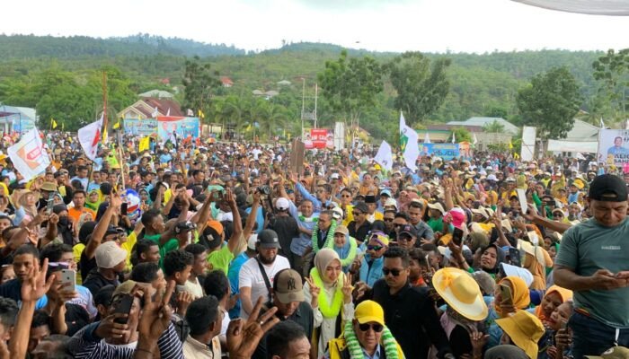 Ribuan Massa IMS-ADIL dan AM-SAH Padati Lapangan Desa Wailegi