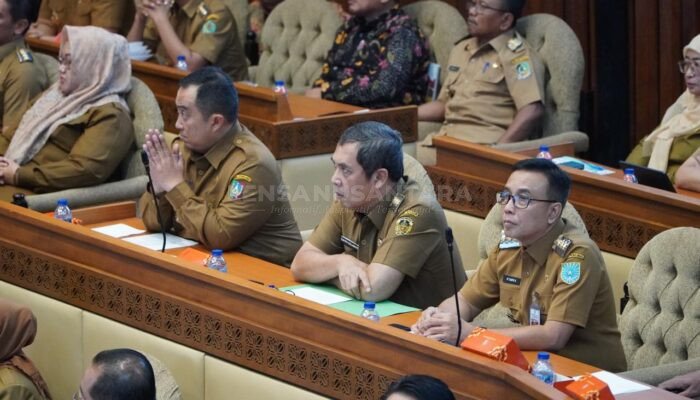 Pj Bupati Madiun Hadiri RDP Persiapan Tahapan Pilkada Bersama DPR RI dan Mendagri