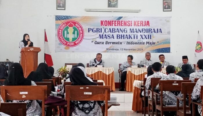 PGRI Cabang Kecamatan Mandiraja Banjarnegara Gelar Konfrensi Kerja, Saheri: Akibat Mutasi, Sulit Mengumpulkan Anggota