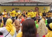 Ribuan Emak-emak dan Kader di Purwakarta Meriahkan Senam Sehat HUT ke-60 Partai Golkar