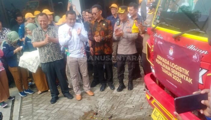 KPU Kabupaten Kediri Gelar Apel Kesiapan Distribusi Logistik Pilkada 2024