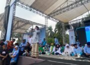 Kampanye Akbar Paslon BAGUS Terhenti Sejenak, Santri Kumandangka Adzan