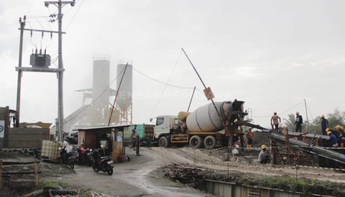 Pembangunan Pabrik Bata Ringan Terbesar Milik PT BLES di Banjarnegara Terus Dikebut