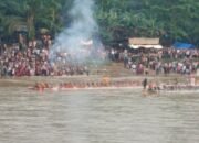 Buayo Danau Juara Satu Pacu Jalur di HUT Kuansing ke-25