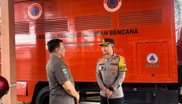 Tanggap Bencana Alam Hidrometeorologi, Polres Bondowoso berkoordinasi dengan BPBD