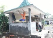Satgas TMMD 123 Kodim 0822 Bondowoso Genjot Pembangunan, Warga Trotosari Kompak Dukung Poskamling
