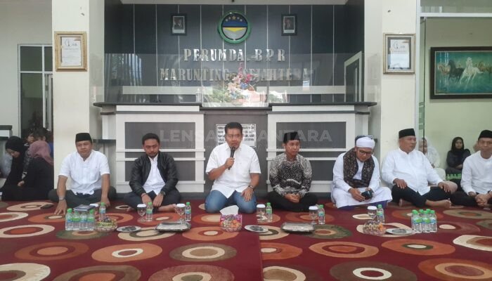 Pj Bupati Didampingi Sekda Kobar Hadiri Tasyakuran HUT ke-16 BPR Marunting Sejahtera