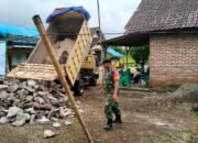 Distribusi Material Digenjot, TMMD 123 Kodim 0822 Bondowoso Pastikan Pembangunan Lancar