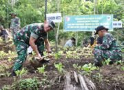 Kodim 0822 Bondowoso Bersama Warga Gunosari Hijaukan Desa Melalui TMMD 123