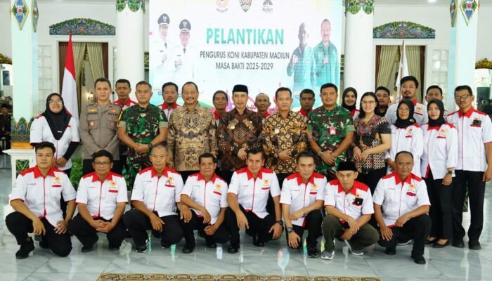 Pengurus KONI Kabupaten Madiun Resmi Dilantik, Siap Genjot Prestasi di Porprov IX/2025